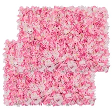 Flower Wall Panel Set, U'Artliens Artificial Wall Flower Backdrop 24x16 Inch ...