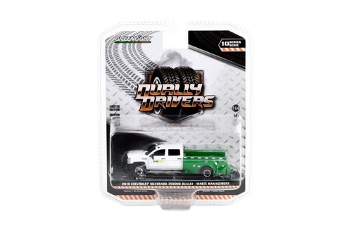 ModelToyCars 2018 Chevy Silverado 3500HD Dual Service Truck, weiß, grünli... - Bild 2 von 2