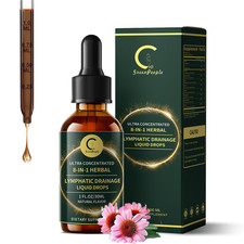 Certified Organic Lymphatic Drainage Drops - HHerbal Lymphatic Cleanse 60mL