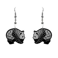 Panda Earrings Geometric Animal Dangle Jewelry Cute Bear Boho Gifts for Girls