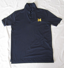 Columbia University of Michigan Men Polo Preppy Ivy Heritage Shirt Sz M MT722 