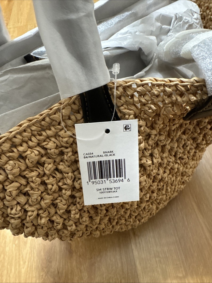 Coach ◆ CA034 Small Tote COACH CA034 Small Tote Straw NWT | eBay