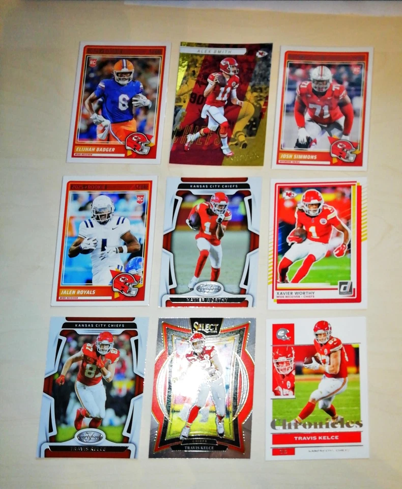 Chiefs Lot Nr. 14 – Rookie‑Top‑Row • Worthy‑Mid‑Power • Triple‑Kelce‑Premium‑Fin - Bild 1 von 1