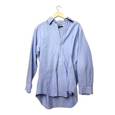 Ralph Lauren Mens Classic Fit Blue Oxford Button Down Shirt 16 32/33 Pony Logo