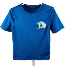 Toddler Boys Short Sleeve Blue Surfer Shark Rash Guard Swim Shirt Cat Jack 4T