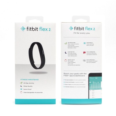 NEW Fitbit Flex 2 Health Activity Sleep Tracker Sports S & L Band Bluetooth