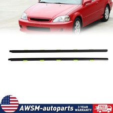 For Honda 3d Sir Civic 96-00 Ek2 3 Ek4 Ek9 Ej7 Door Belt Window Molding Lr