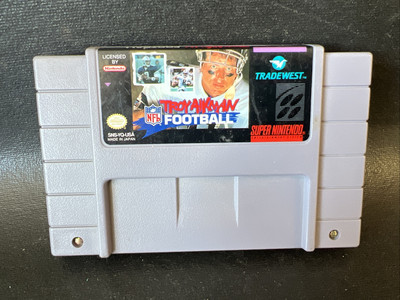 #ad Troy Aikman Football Super Nintendo SNES Video Game Tested amp; Working $5.00