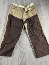 Field & Stream Mens Brush Briar Hunting Field Pants 32x24 Double Knee Canvas