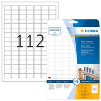 Herma 10916 Power-Etiketten A4 25,4 X 16,9 Mm Weiß Stark Haftend Selbstklebend