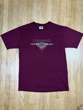 Vintage Jerzees Made in USA Colorado Theme T-Shirt Maroon 90s Men’s M