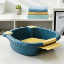Waschsch&uuml;ssel mit Waschbrett verdicktes Material Handwaschbecken mit