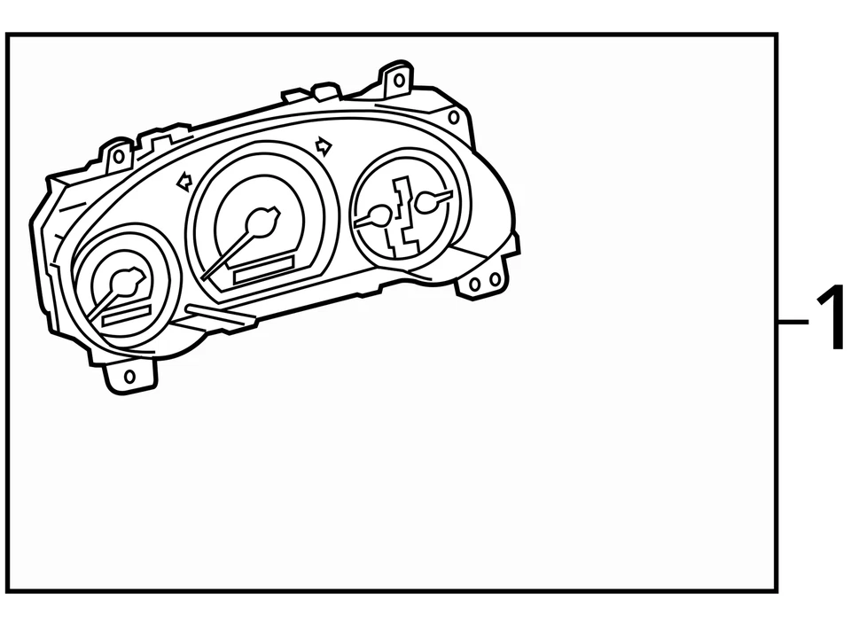 2011-2014 Toyota Sienna спидометр приборной панели датчики A1EET - Изображение 4 из 4