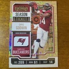 Chris Godwin Season Ticket Silver Panini Contenders Football 2023