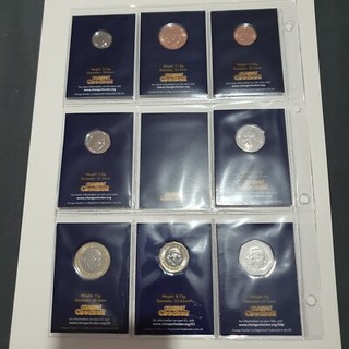 2023 DEFINITIVE COIN SET BRILIANT UNCIRCULATED SALMON 50p CHANGE CHECKER