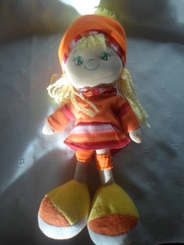 Kids Preferred 2012 Doll 16" Orange Plush Soft Toy Stuffed Animal