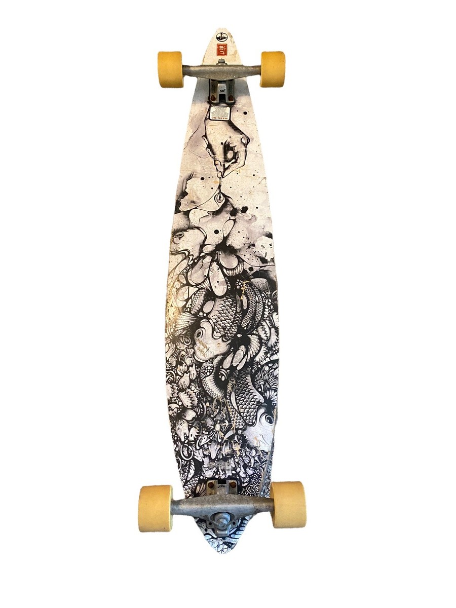 Arbor Bamboo 45” Longboard Skateboard Nanami Cowdroy Koi Fish