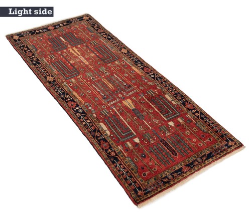 Tabriz 216x85 cm Handgeknüpfter Perserteppich Orient Carpet Rug Läufer Rot - Bild 4 von 14