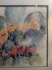 BLOOMING CACTI CACTUS SOUTHWEST WATERCOLOR PAINTING Matted Signed (Moving Sale) — photo 5
