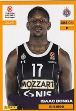 Panini 2024-25 Euroleague Sticker Partizan Belgrade No. 308 Isaac Bonga