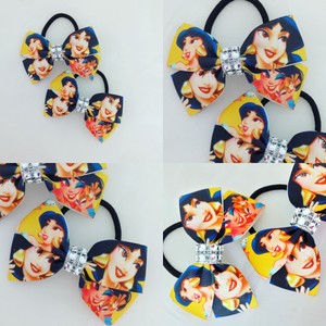 Girls Hair Bow Bobbles In Disney Princess Jasmine From Aladdin