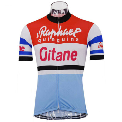 ウェア used cycling top chinatsu aoyama Ultima Cycling Jersey Men's L Purple Blue 1/4 Zip Poly Made