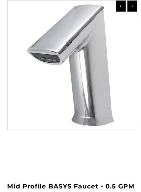Sloan Efx375 000 0000 Elect Lavatory Faucet Chrome 0 5 Gpm