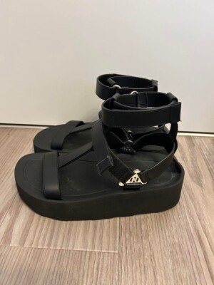 Hermes Enid H Logo Sports Platform Sandals Mules Pumps Shoes Women