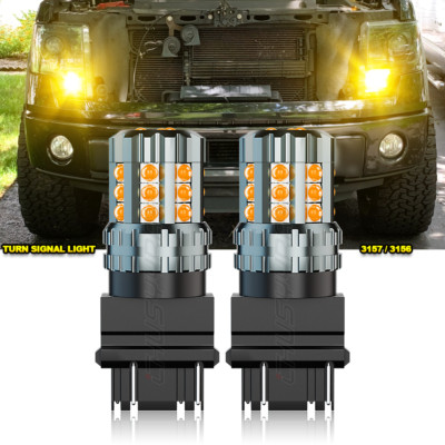 Pair 3157 Switchback LED Turn Signal Lights Bulb for 2000-2014 Tahoe Suburban