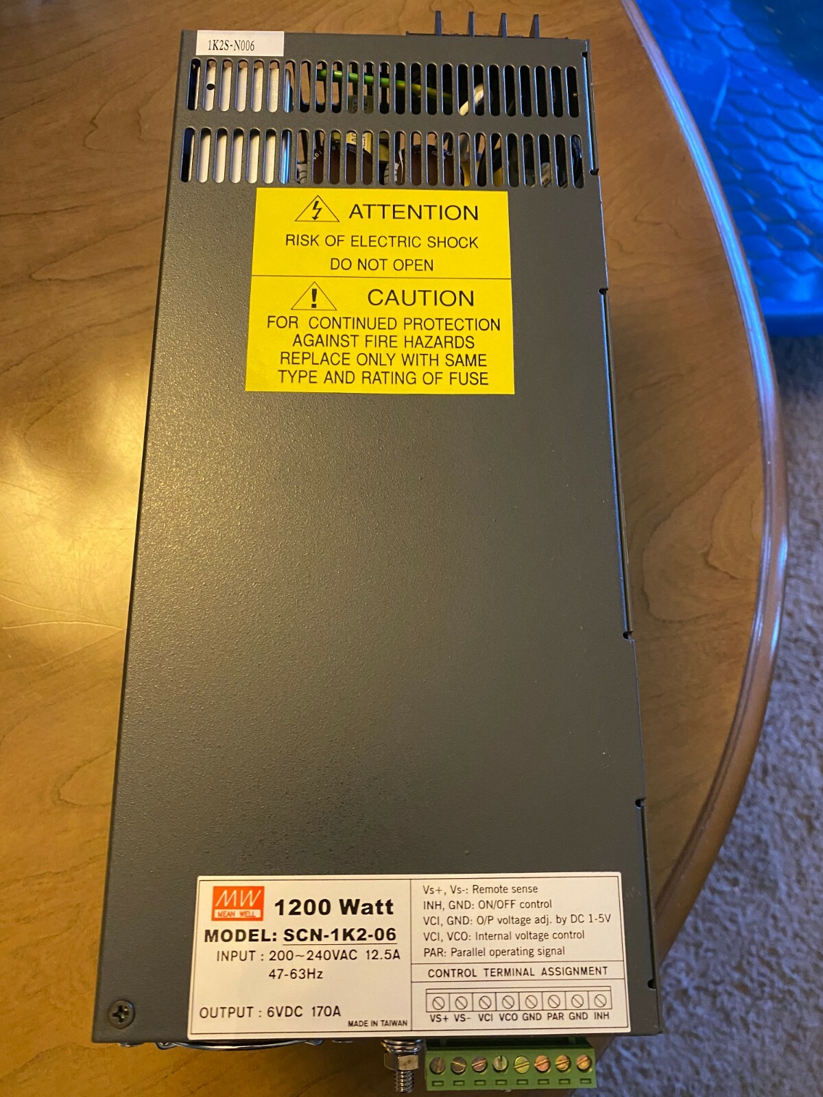 SCN1K206 Meanwell 1200 Watt Power Supply; NEWinBOX eBay