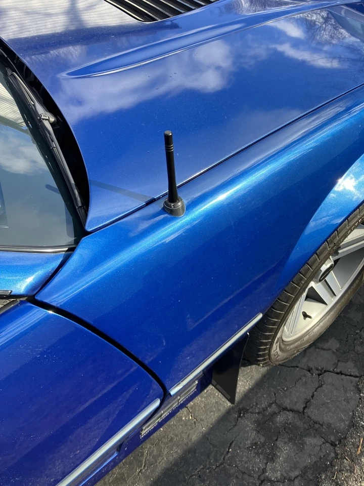 4 inch " Short Black Aluminum Antenna Mast AM/FM for CHEVROLET CAMARO 1982-2002 - Image 3 of 4