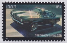 US 5717 Pony Cars 1969 Chevrolet Camaro Z+28 F single MNH 2022