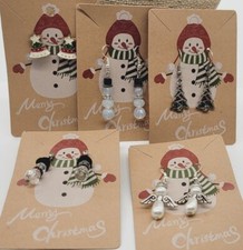 Christmas Earrings Lot Set of 5 Pierced Gift Holiday Jewelry Dangle Drop A7