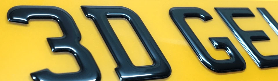 3D Premium Gel Digits on FRONT & REAR Full Size Novelty Show Plates - Assembled — 第 4/4 张图片