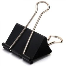 30 x Mini Bulldog Clips Foldback 19mm Metal Binder paper Grip Assorted Brand New