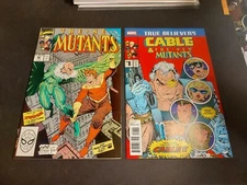 New Mutants 86 error + 87 true believers variant Cameo & 1st Cable  Near mint
