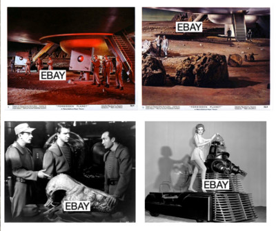 FORBIDDEN PLANET 1956 MOVIE PHOTO LOT #5 (4) SCI-FI ROBBY THE ROBOT