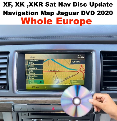 DENSO Jaguar XF, XK, XKR DVD gps mapa navegación por satélite actualización/toda Europa/
