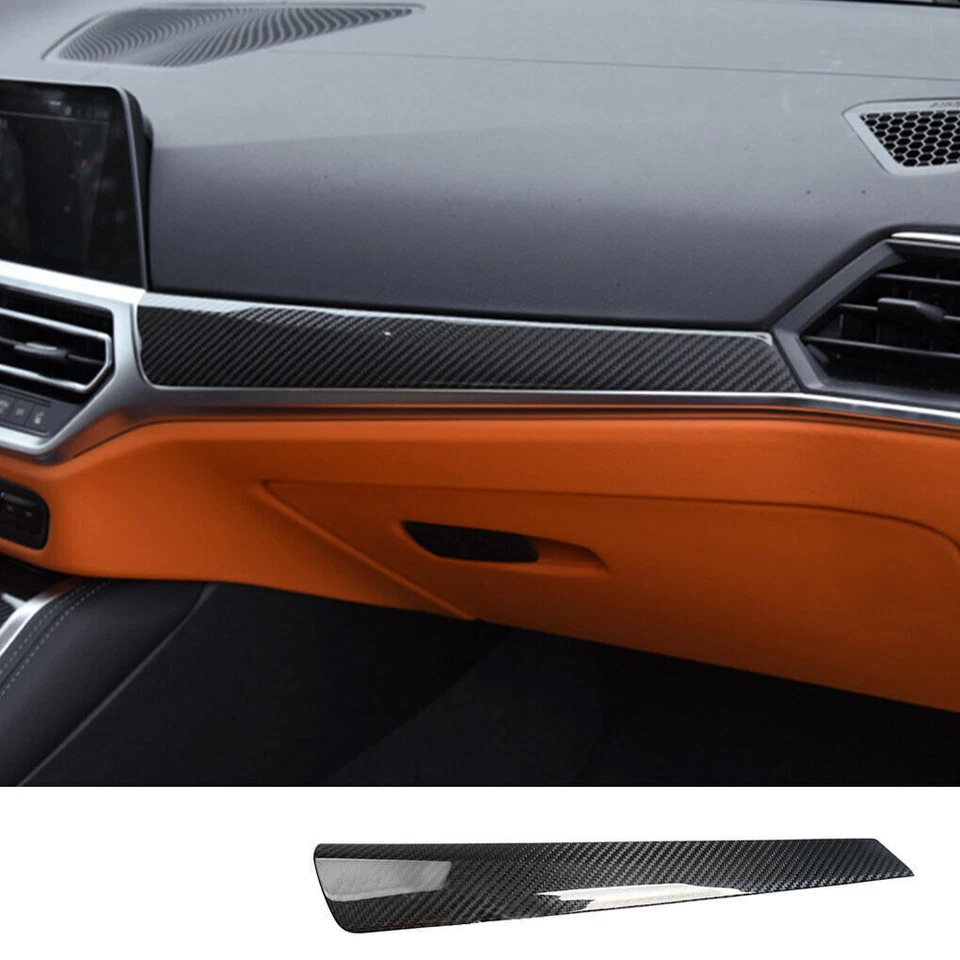 Cubierta de consola de tablero de carbono 5 piezas para BMW G20 G22 320i M340i M440i 2020-2022 Foto 3 de 4