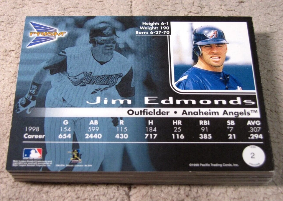 1999 Pacific Prism Baseball (Pick Choose Complete) - Image 2 of 2