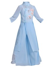 Children Classical Dance Costume Traditional Hanfu Dancewear Fairy Folk Dress