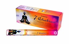Darshan 7 Chakras Incense Sticks Natural Rolled Fragrance AGARBATTI 120 Sticks