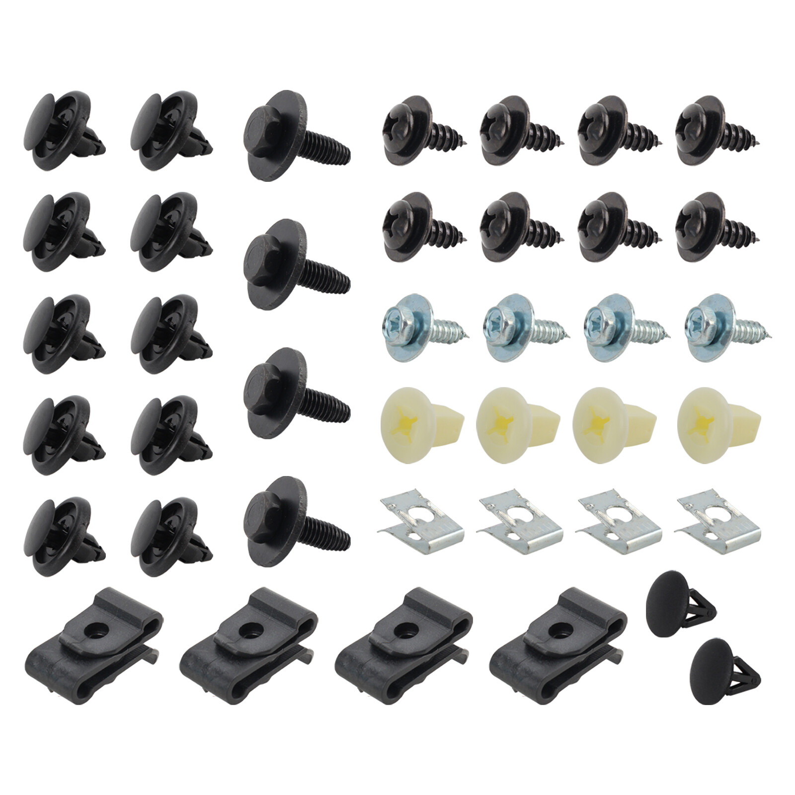 Car Engine Undertray Cover Clips Set of 40 Bottom Shield Guard Screws ...