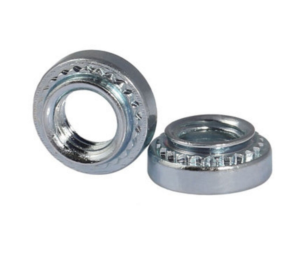Swpeet 100-Piece 304 Stainless Steel Knurled Self-Clinching Nuts Assortment – M3 To M8, 5 Sizes, Metal Rivet Nut Fasteners Kit