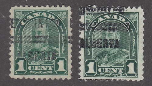 Canada Precancel "EDMONTON" 1-163, 1-163b