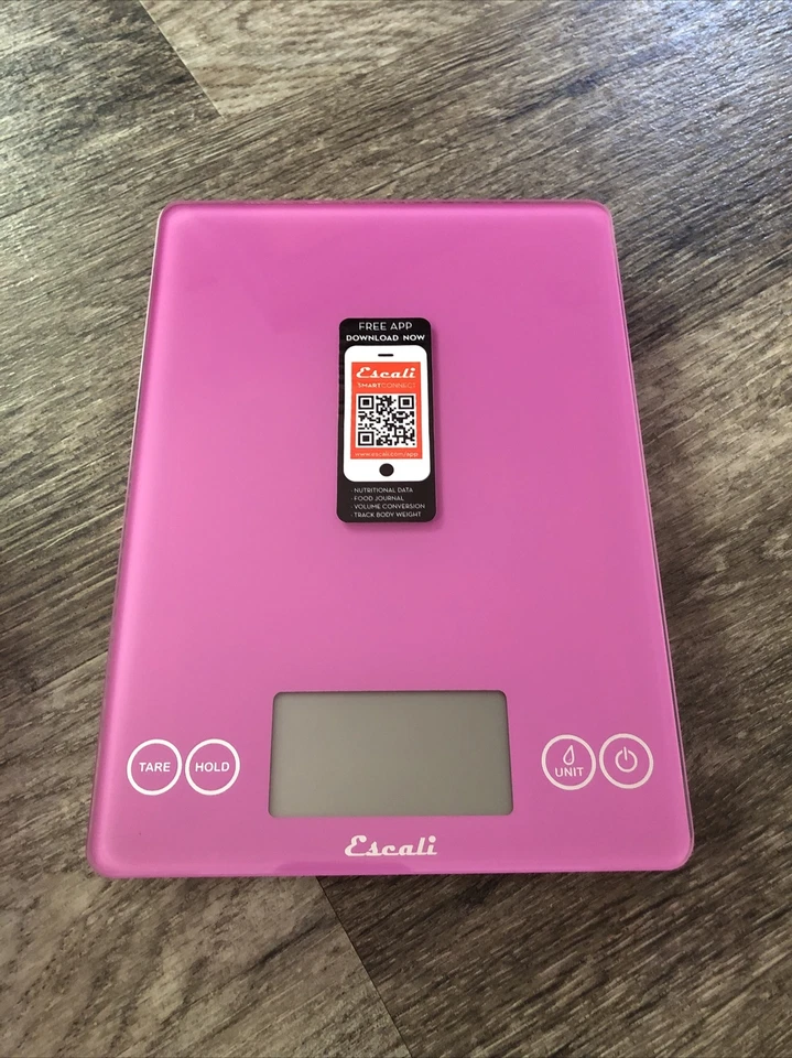 Escala de vidro digital Escali Art I rosa nova na caixa - Imagem 3 de 4