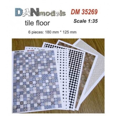 Dan Models 35269 Scale 1:35 Material for Dioramas Tiled Floor Cardboard Printing