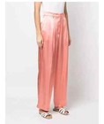 Forte Forte Silk Satin Trouser Pants Peach Pink Shining Satin High Waist Size 1 — photo 2