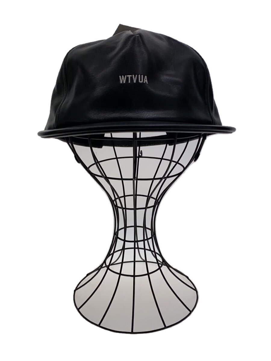 帽子 WTAPS 17SS 171MYDT-HT03 MILITIA 03 WTAPS◇MILITIA 04 CAP. SYNTHETIC (Faux Leather Cap) / BLK