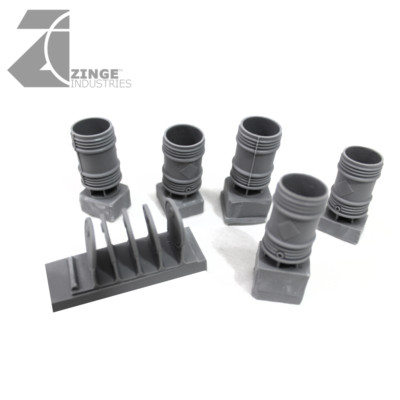 Zinge Industries hohle zerbrechbare Fässer und Deckel 5er Set Landschaft Bits S-HBL01